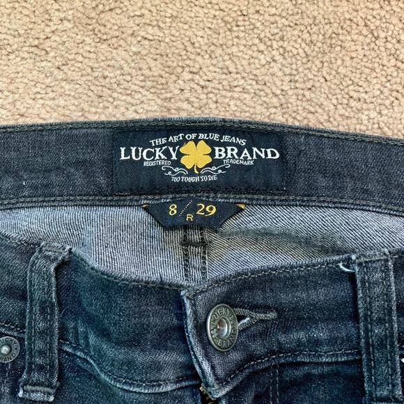 Lucky Brand distressed black skinny jeans - Picture 4 of 5